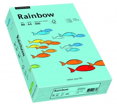 Papier xero kolorowy A4 80g 500 ark. RAINBOW R84 morski 88042717