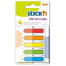 Zakładki indeksujące w podajniku strzałka (150sztuk) STICKnullN 26003